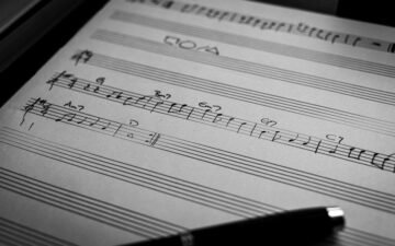 hand-written sheet music